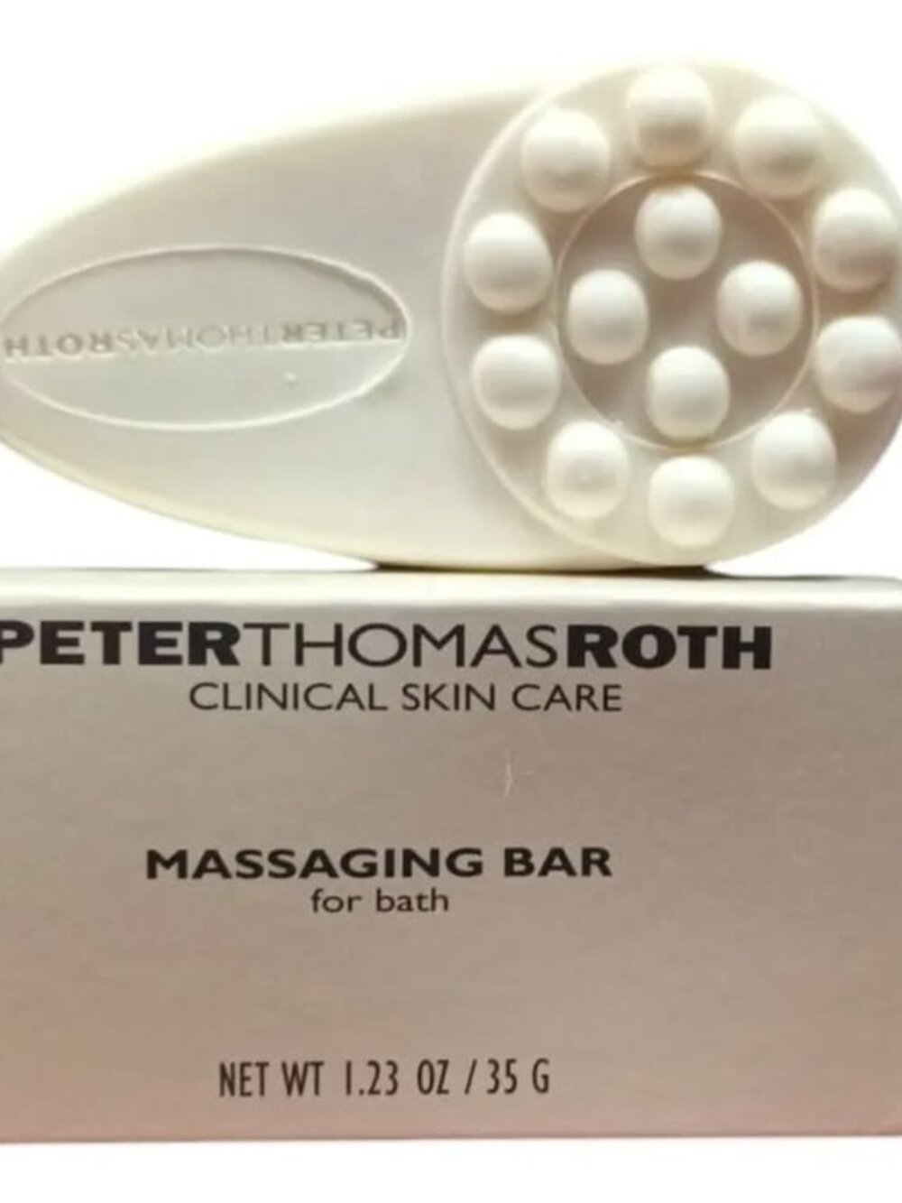 Peter Thomas Roth Clinical Skin Care Massaging Bar for Bath 1.23 oz / 35 g. New